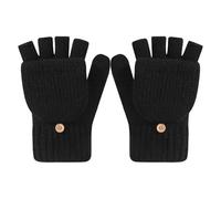 Genérico Guantes sin Dedos - Manoplas térmicas cálidas, Guantes de Invierno sin Dedos para Ciclismo, Paseos para Perros, Senderismo, Deportes, Bicicletas, Escalada, Nieve, montañismo