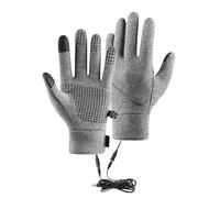 Generico Guantes térmicos | Gruesos y cálidos para calentar las manos, guantes para senderismo de invierno resistentes al con carga USB y pantalla táctil, para trabajo, esquí, moto, correr, senderismo
