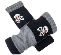 Genérico Guantes Térmicos Impermeables De Trabajo para Mujer Cálidos con Pantalla Táctil Punta Abierta Suéter Invierno Bordado Patchwork Mayor Calidez Y Estilo