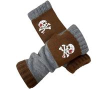 Genérico Guantes Térmicos Impermeables De Trabajo para Mujer Cálidos con Pantalla Táctil Punta Abierta Suéter Invierno Bordado Patchwork Mayor Calidez Y Estilo 2026