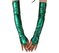 Genérico Guantes Térmicos para Mujer De Ciclismo Invierno Largos Sin Dedos Motociclista En Satén SintéTico hasta El Codo Veladas Formales Bodas Y Fiestas Compatibles con Pantallas Táctiles 2026