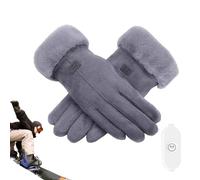 Genérico Guantes Térmicos para Mujer,Guantes de Moto Térmicos | de Mensajes de Texto de Calentamiento rápido Recargables, ergonómicos y cálidos para Correr en climas fríos