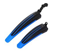 Genérico Guardabarros de Bicicleta Seguridad 2pcs Bicycle Splash Fender Guard Set MTB Bicicleta de montaña Frente Trasero Delantero Ciclismo Montando Accesorios for 20/22/24/26 Pulgadas(06)