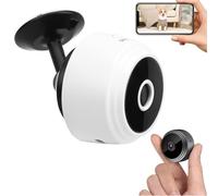 Genérico Guardhouse Security Camera- 1080P HD Wireless WiFi Indoor/Outdoor Surveillance Camera with Motion Detection, Night Vision & 64GB Storage for Home Monitoring(White)