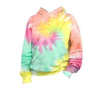 Genérico Guardia Historia Primavera y otoño Nuevos niños Tie Dye Sudadera con Capucha en 3D Sudadera out Wear Metal Sudadera (Yellow, 5-6 Years)