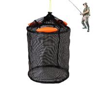 Genérico Guardián de Pescado, Cesta de Pescado | Cestas para Bolsas de Red de Pesca | Protectores de Peces de Malla Plegable con cordón, Equipo de Pesca para embalses, Lagos, zanjas y Arroyos