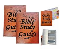 Genérico Guía De Estudio Bíblico De 66 Páginas, Estudio Bíblico Para Mujeres, Diario Devocional Diario En Un Plan De Anual, Cuaderno Basado, Regalo Cristiano (2pcs)