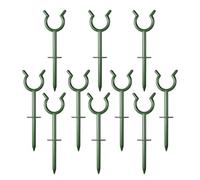 Generico Guía de manguera 10 uds. Riego protector plantas | Soporte para manguera de aspersor set salvvaprato y parterres estaca bordes césped jardín patio trasero bancal protección