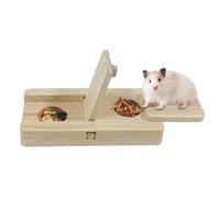 Genérico Guinea Foraging Toys, Small Animal Puzzle Game, 6.5x3.15x0.91 in, Interactive Wooden Enrichment, Hide Treats Fun Design, Gerbil Puzzle Toys for Gerbils, Bunnies, and Rabbits (Wood)