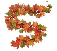 Genérico Guirnalda de Hojas de otoño,Guirnalda de Hojas de otoño Realista | Ratán de de Arce simuladas - Artificial Elegante del de Las de Arce, decoración de la caída de la Puerta
