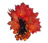 Genérico Guirnalda de Luces Solares LED para Exteriores, 7 Metros 50 Lámparas Colgantes de Calabaza para Jardín y Patio, 8 Modos de Iluminación para Decoración de Halloween