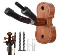 Genérico Guitar Hangers - Guitar Wall Hanger Waall Mount | Mount for All Headstock | Adjustable Wall Hook for Acoustic, Electric, Bass Guitars, Rubber Padded Arms, Easy Install Guittar Holder