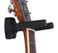 Genérico Guitar Holder | 5.3 * 2.8in Guittar Wall Hangers | Guitarr Walll Mount Display Bracket Hooks | Non-Marring Rubber Coated, Adjustable Arms, Easy To Install, Black, Modern Style