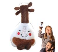 Genérico Guitar Keychain Charm, Cute Little Guitar Plush Doll Toy Pendant, Soft 5.9 Inch Hangable Bag Accessories, Fashionable Ornament for Girls Boys Men Women, Wallet Purse Decoration for Fans