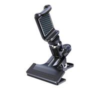 Genérico Guitar Phone Holder, Double-Hole Non-Slip 360° Rotating Clip for Phones, Guitar Accessories for Instrument, Ukulele, Bass, Violin, Home, Office