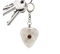 Genérico Guitar Pick Holder Keychain - Guitar Pick Holder | Lightweight Clear Storage Box with Keychain, For Easy Identification Music Accessory For Players Performances Daily Use Music Lover