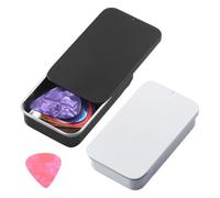 Genérico Guitar Pick Holder - Metal Storage Tin | 7cm Case with 5 Plectrums