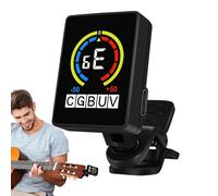 Genérico Guitar Tuner, Precise Electronic Ukulele Tuner 2.7x3.7x4.2cm, Portable Music Tuning Tool for Travel, Lessons, Studio, Performance, Material