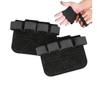 Genérico Gym Hand Grips | Weight Lifting Gloves with Wrist Wrap Support | Non-Slip Silicone Handles Pads for Exerciser Fitness Weightlifting Deadlifts Pull-Ups Dumbbell Row Kettlebell
