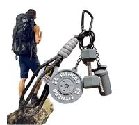 Genérico Gym Keychain | Small Gym Key Chain Pendant - Workout Keyring Bag Purse Charm | For Men Women Christmas Birthday Party Travel School Club Office Wallet Handbag Luggage