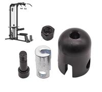 Genérico Gym Machine Cable Stoppers - Fitness Equipment Replacement Parts | Rubber Stops with Shock Absorption Design, Strength Training Cable Protection Accessories For Home Gyms
