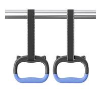 Genérico Gymnastics Rings For Kids - 12cm Exercise Hanging Ring with Straps, Gymnastics Rings Set, Adjustable Strap For Physical Training Used with Indoor Horizontal Bar Non-Slip Load-Bearing