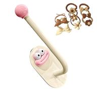 Genérico Haarband Organizer Wand Ohne Bohren | Selbstklebende Haargummi Aufbewahrung & Schmuckhalter | Dopamine Style Haken Für Haarschmuck Spangen Haarextensions & Ketten | Bad