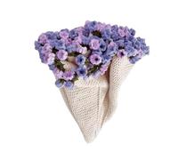 Genérico Häkelblumen Decken Kit - DIY Blumenstrauß | Rosen Bouquet Decke Material Set | Weiche Baumwolle Anfänger, Erwachsene | Maschinenwaschbar Als Wohnzimmer, Babyzimmer & Urlaubsdekoration