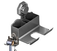Generico Hair Dryer Holder, No Drilling Rack, 15,5 x 12,5 x 15,5 cm/6,1 x 4,92 x 6,1 Inches Straightener Stand, Bathroom Tray, Space Organizer, Bathroom, Bedroom Hassle- Mounting Solution
