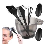 Genérico Hair Dying Kit,Mixing Bowl Tint Comb - 5 pcs Brush and Set, Coloring Applicator Brushes, Ear Cover, Dye Brush, Tools