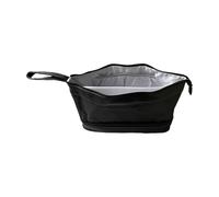 Genérico Hair Tool Travel Bag, Hairdressing Organizer, Toiletry Case, Double Layer Design, Portable Storage, Ideal for Train Salon Gym Use, 14.57x5.91x6.3 Inches, Black Color, 1 Piece
