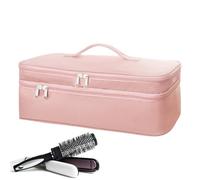 Genérico Hair Travel Case | Storage Bag For All Brand,Curling Iron and Other Hot Tools,Health & Personal Care Large Capacity with Heat-Resistant Pad, Easy To Carry and Store,
