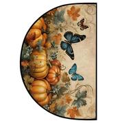 Genérico Half Circle Rug - Butterfly Bathroom Rug | 23.6x35.4 Inch Washable Non Slip Carpet For Outdoor Indoor Entrance Entryway Kitchen Bathroom Floor Porch Home