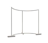 Genérico Half Round Garment Rack, Freestanding Clothing Display Rack Creative Curved Combination Clothes Rack Heavy-Duty Commercial Garment Organizer for Retail Clothing Stores(150x150cm)