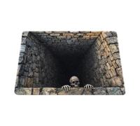 Genérico Halloween 3D Rug, Spooky Front Door Halloween Mat Outdoor | Halloween Kitchen Mat Bedroom Rug for Indoor Home Bathroom Living Room Kitchen Entrance Floor Party Holiday