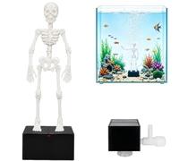 Genérico Halloween Animated Skeleton Fish Tank Decor, Adjustable Bubbles (1Pcs,Medium)