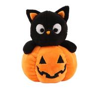 Generico Halloween Bag Charm, Plush Ghost Pumpkin Pendant, Halloween Pouch Decoration, Adorable Stuffed Character Keychain for Women Men Purse, Backpack, Basket, 3.94x3.94x1.97 inches, Negro , Fare