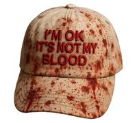 Genérico Halloween Baseball Cap - Twill | Bloody Spooky Hat, Adjustable