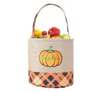 Genérico Halloween Baskets, Festive Candy Tote Bags, 13.77x9.84in Cute Handle Buckets, Lightweight Reusable Design, Treat Storage Containers for Home, Fireplace, Mall, Window Display, Living Room