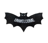 Genérico Halloween Bat Rug - Gothic Floor Mat | Spooky Room Carpet | 80x40cm Bat Shaped Rug | Creepy Welcome Decor with Fun Haunted | Festival Themed Accent Mat for Balcony Entryway or Study