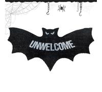 Genérico Halloween Bat Rug, Gothic Room Carpet, 31.52x15.76 Inches Unwelcome Door Mat, Decorative Accent for Bedroom Living Room Kitchen Balcony Entrance Study Holiday Party Haunted House Decor