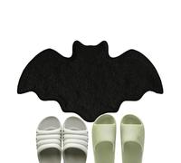 Genérico Halloween Bath Mat,Horror Bat Rug - 15.75x23.62 Inch Non Slip Floor Carpet for Door Entrance Bedroom Kitchen Shower Bathtub Halloween