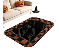 Genérico Halloween Bath Mat Non Slip Optical Illusion Rug For Indoor Decor