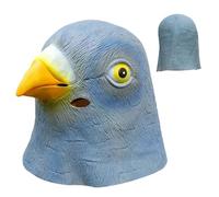 Genérico Halloween Bird Face Cover, Animal Cosplay, Latex Headgear Costume, Realistic Funny Design, Soft Flexible Material, for Party Events Photography Performance, 11.81x9.84x11.02 Inches 1 Piece