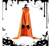 Genérico Halloween Blanket, Wearable Hooded Blanket, 82.68x66.93 Inches Spooky Plush Cozy Cloak for Sofa Day Home Couch Decoration, Soft Warm Fleece, Men Women Parties Reading Relaxing Lounging