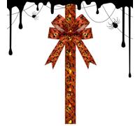 Genérico Halloween Bow Decoration Spooky Seasonal Party Sash Decor Display