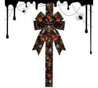 Genérico Halloween Bow Decoration Spooky Seasonal Party Sash Decor Display