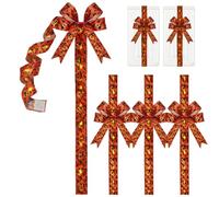 Genérico Halloween Bow Set | 4 Led Warm Glow Ribbons For Light Up Your Home