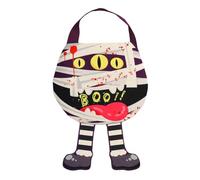 Genérico Halloween Candy Bag, Fabric Portable Snack Tote, Reusable Trick Or Treat Bags, Optimized Folding Feature, 34g, For Toy and Candy Event Organizers