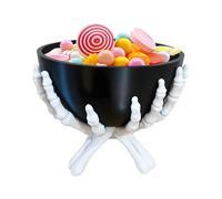 Genérico Halloween Candy Bowl, Skeleton Snack Tray, Gothic Figurine Holder, Decorative Treat Dish with Detailed Design, Spooky Accessory for Living Room, Kitchen, Bedroom, Desk, Hallway and Parties